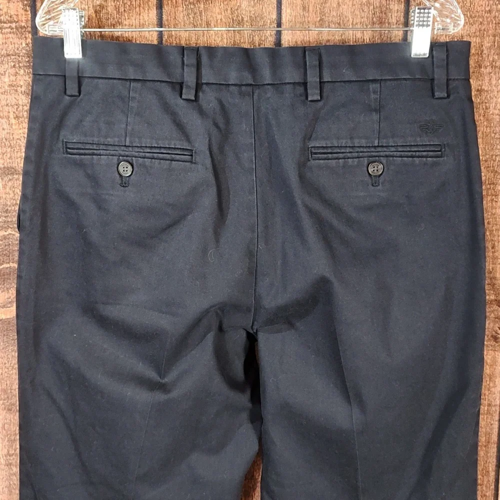 34x31 Vtg Flex Comfort Double Pleat Classic Fit Mens Blue Chino
